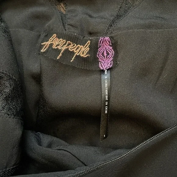 Free people Dove lace sheer mesh mini ruffle dress 4 - Picture 10 of 13